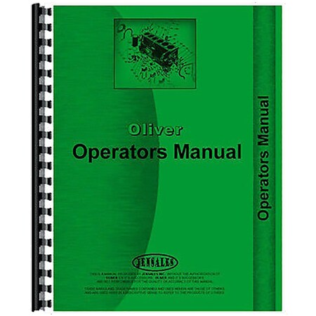 Aftermarket Operator's Manual for Oliver 44 Corn Planter RAP13110818-O